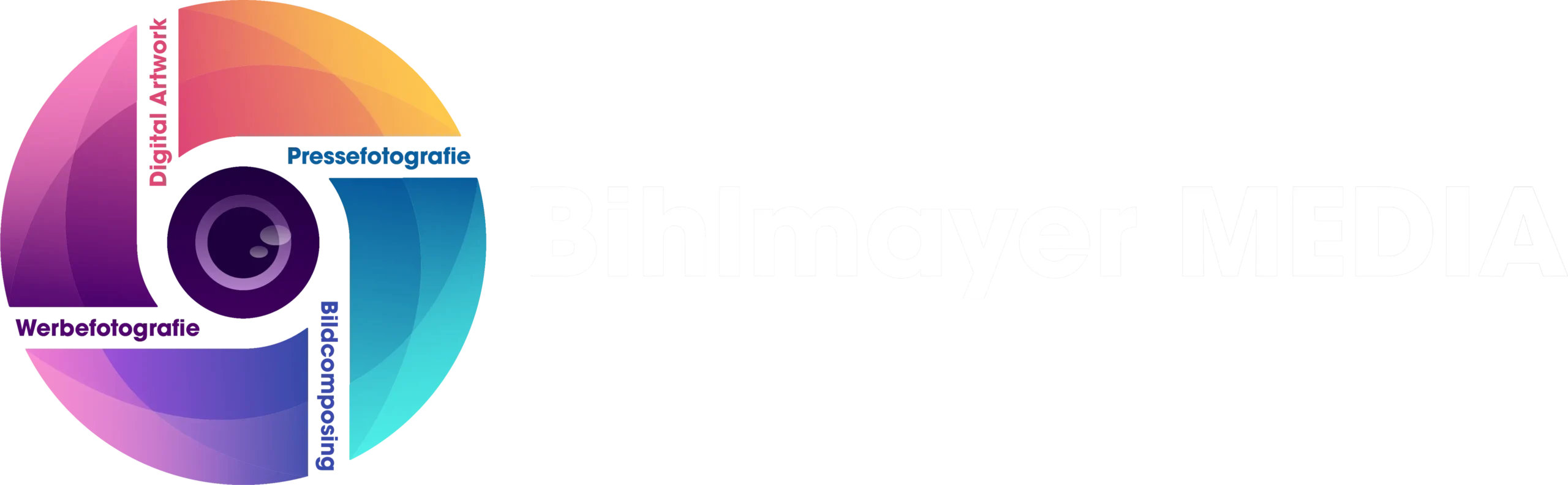 Bihlmayer-Media Logo mit Schrift schwarz