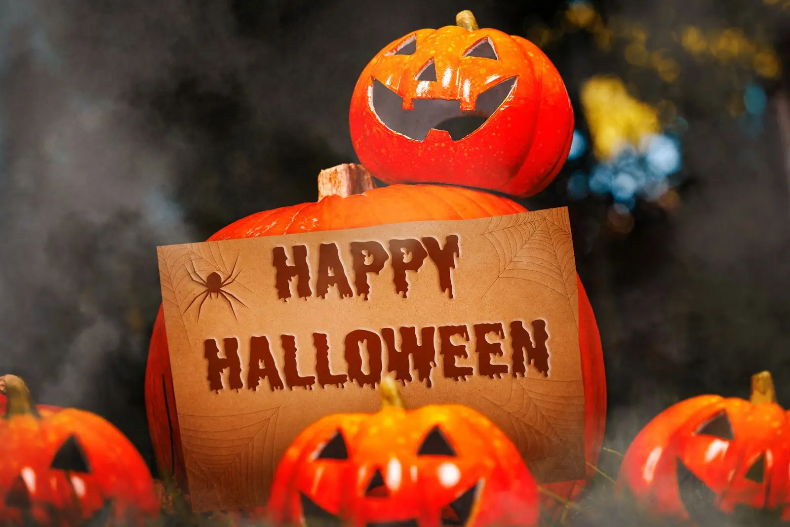 Happy halloween schriftzug