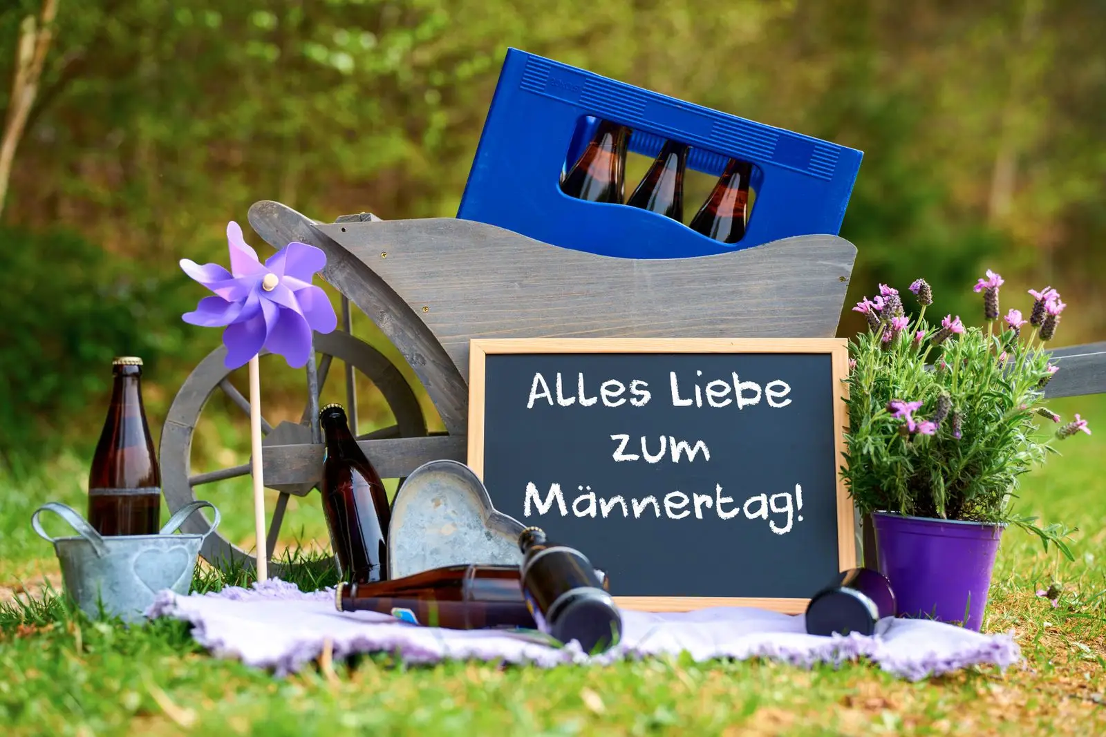 Männertag ausflug picknick mit geschenke