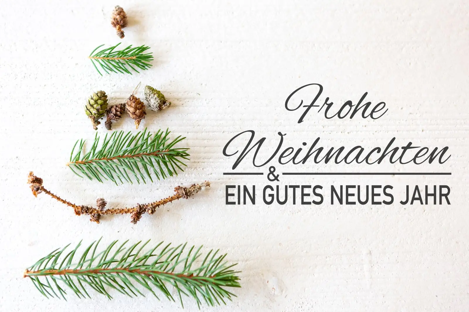 Weihnachtsbaum-bild aus zweigen
