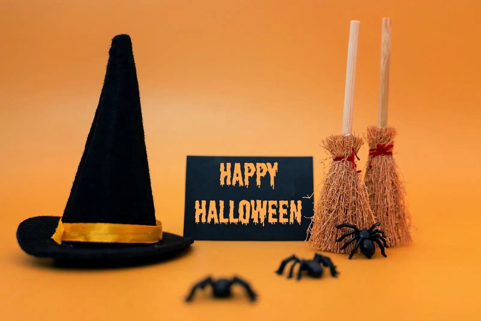 Gruseliger halloween spruch auf bild