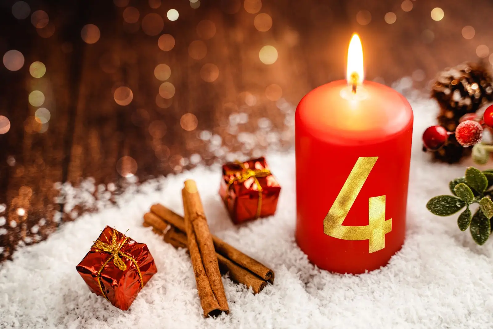 4 adventsgrüße mit bild