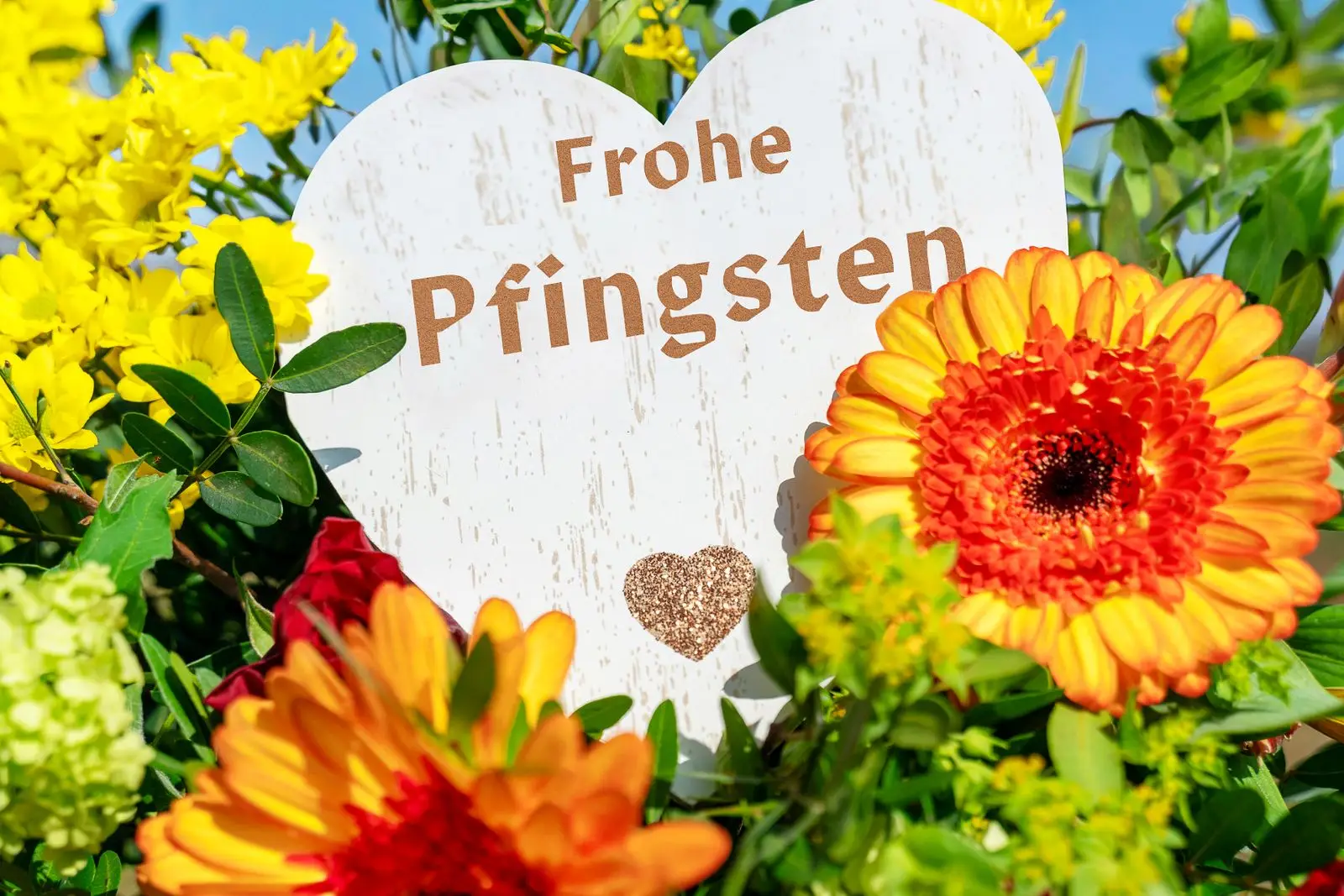 Frohe pfingsten herz