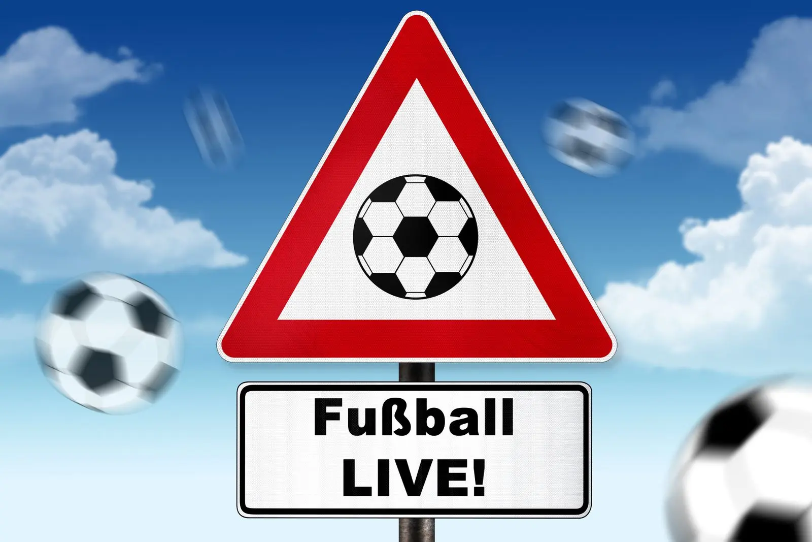 Fusball live bild mit fusball zur ubertragung