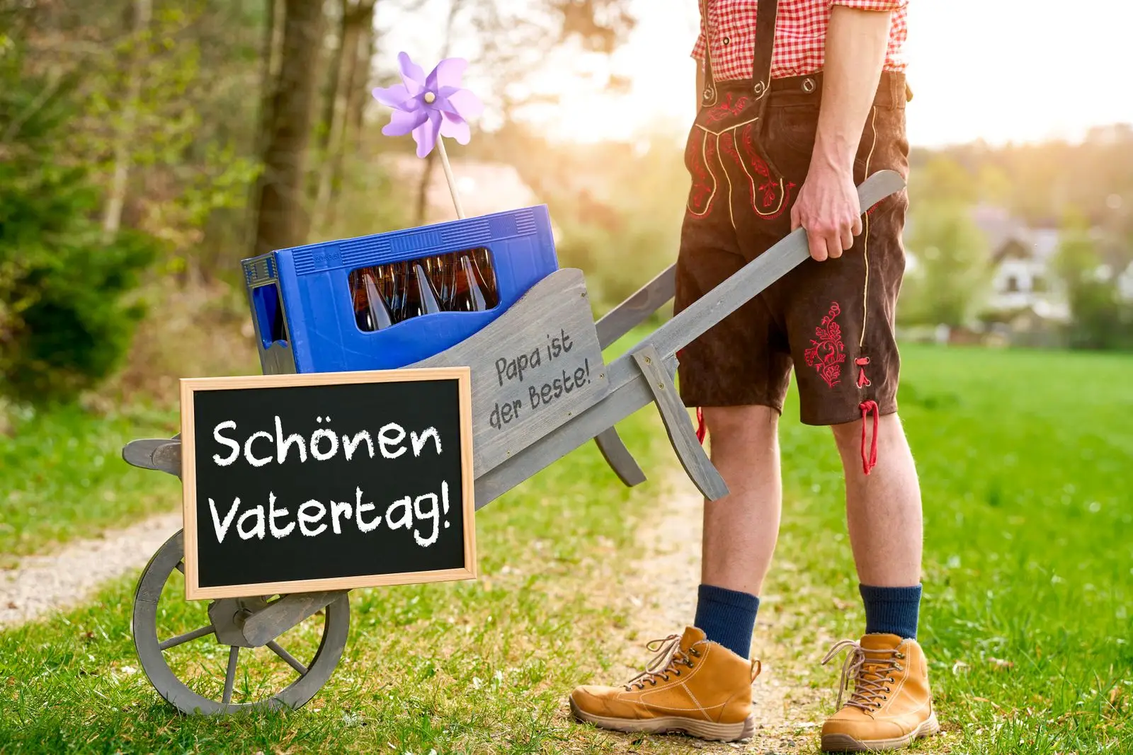 Gruß zum vatertag - schönen vatertag beim picknick
