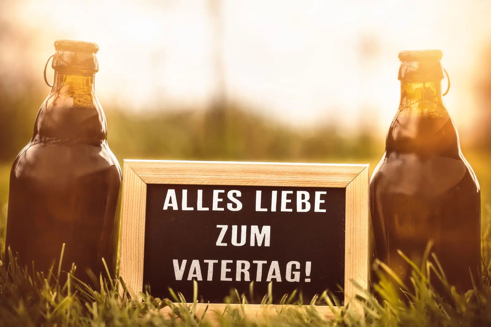 Liebe vatertagsgrüße mit bier