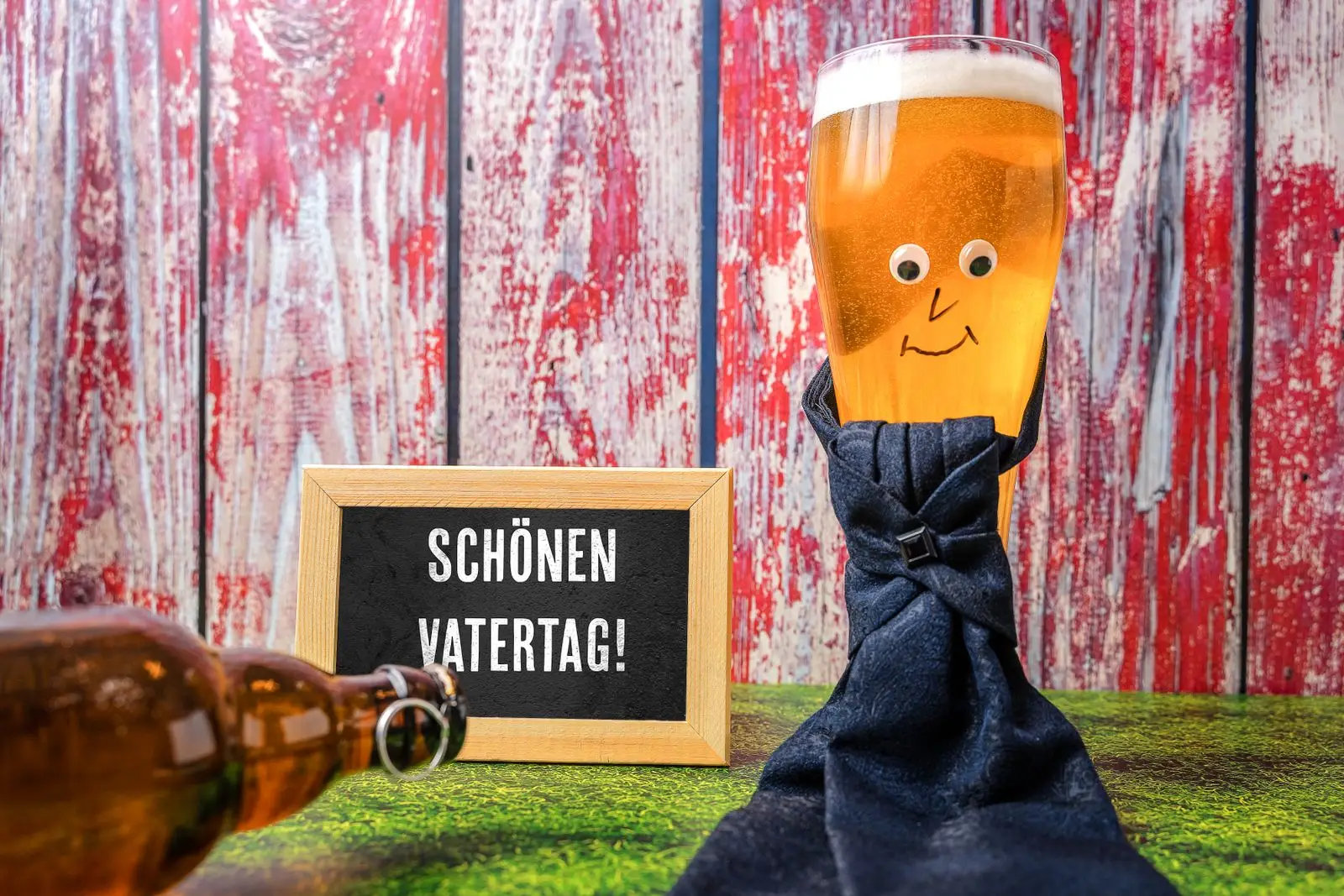 Lustiges bild zum vatertag mit bier