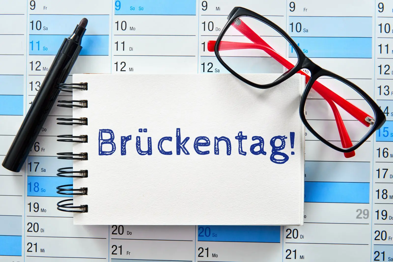 Mehr urlaub im bundesland rheinland-pfalz wegen brückentagen.