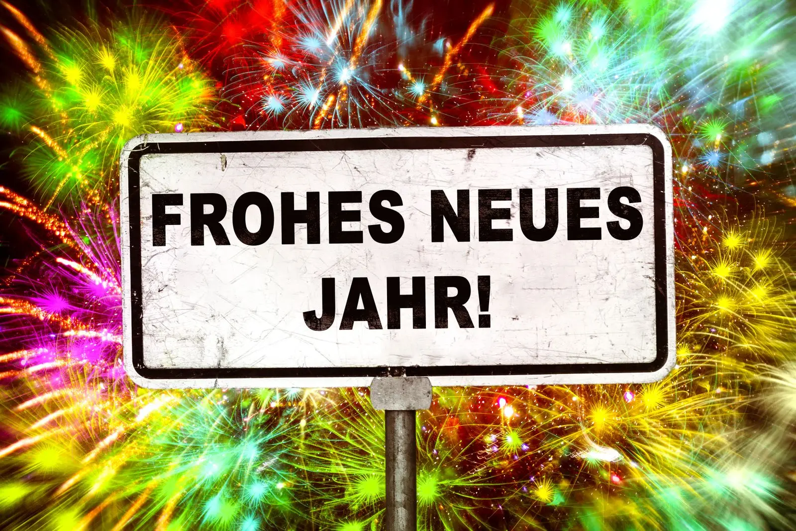 Neues jahr wünsche im bild
