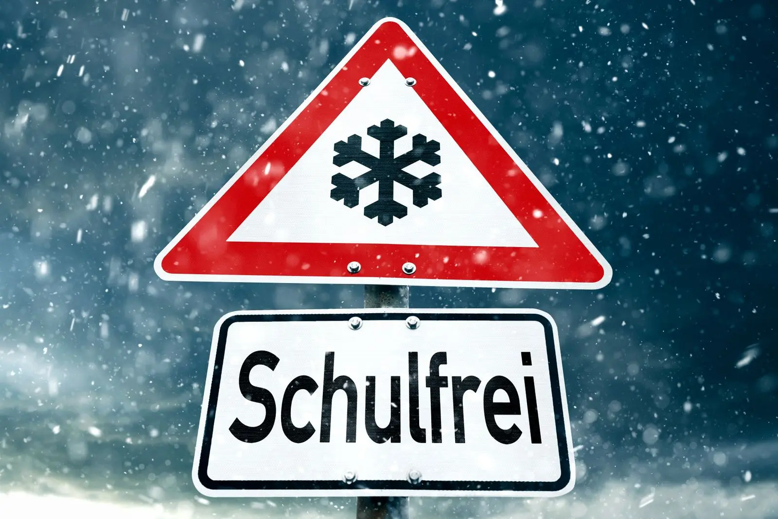 Schulfrei schild