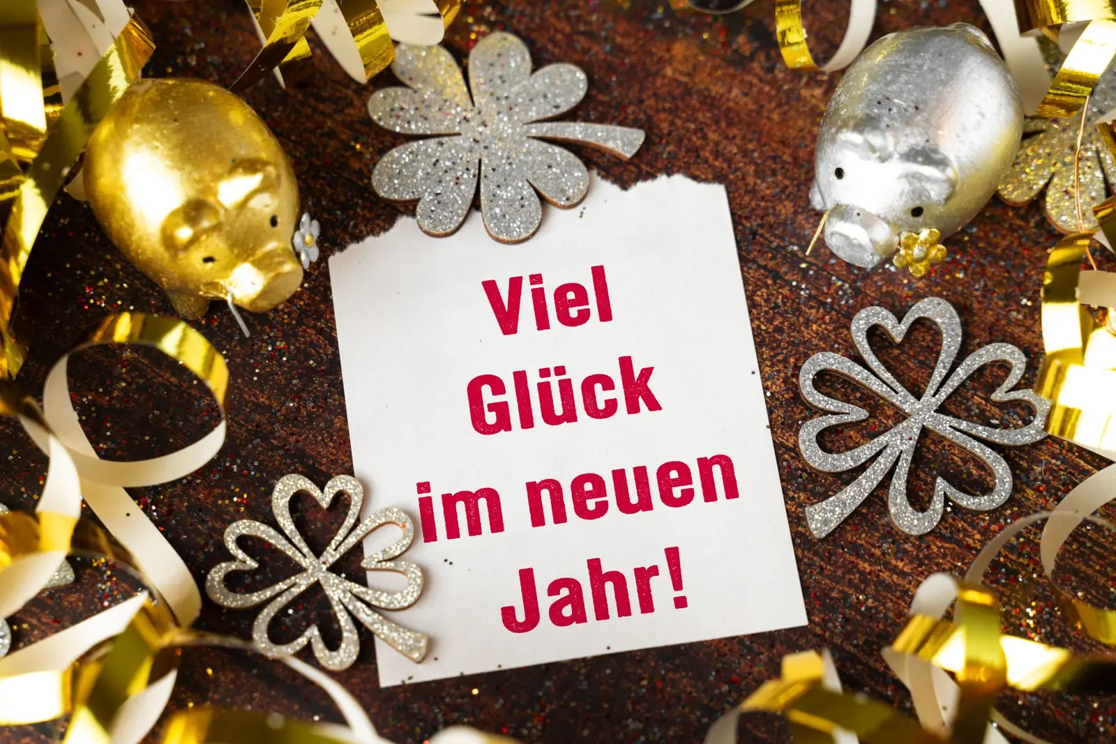 Viel gluck im neuen jahr bilder zu silvester