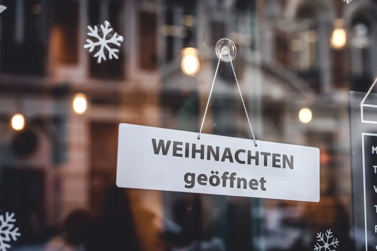 Weihnachten geöffnet schild bild