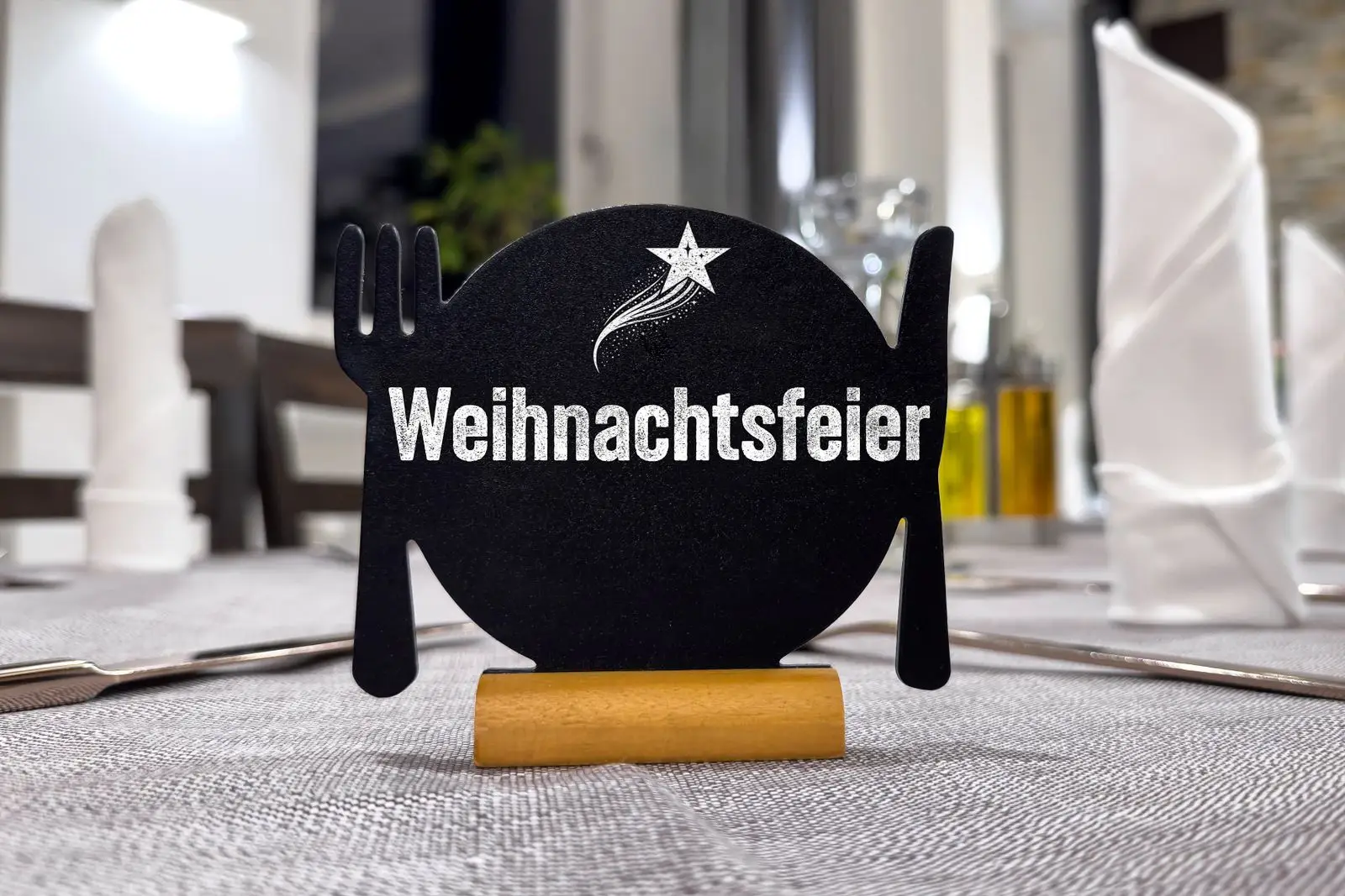Weihnachtsfeier bilder im restaurant