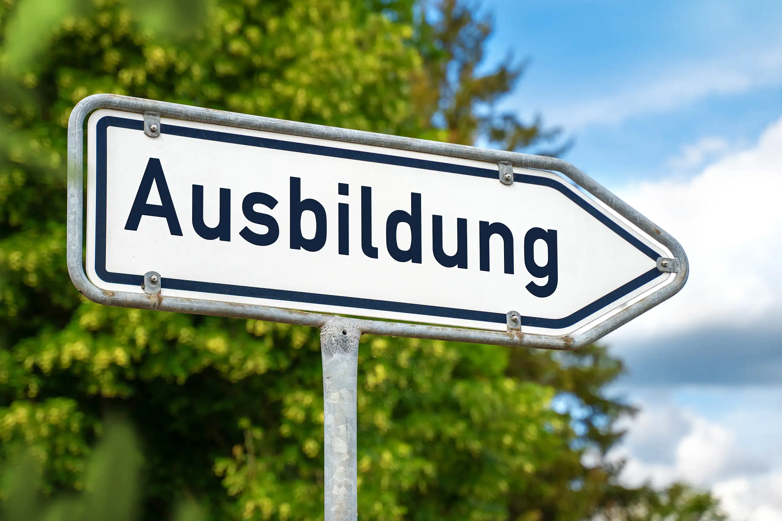Ausbildung schild