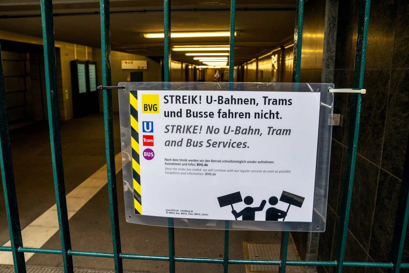 BVG-Warnstreik in Berlin