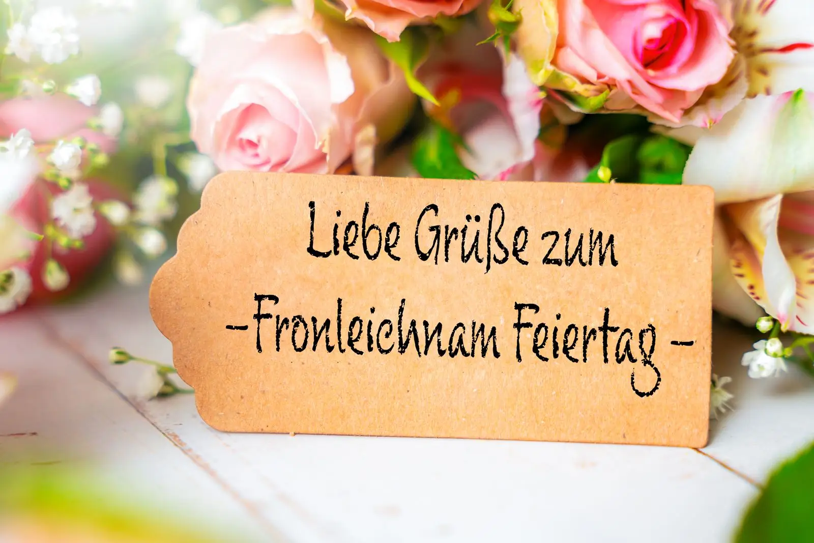 Liebe grüße zum fronleichnam feiertag