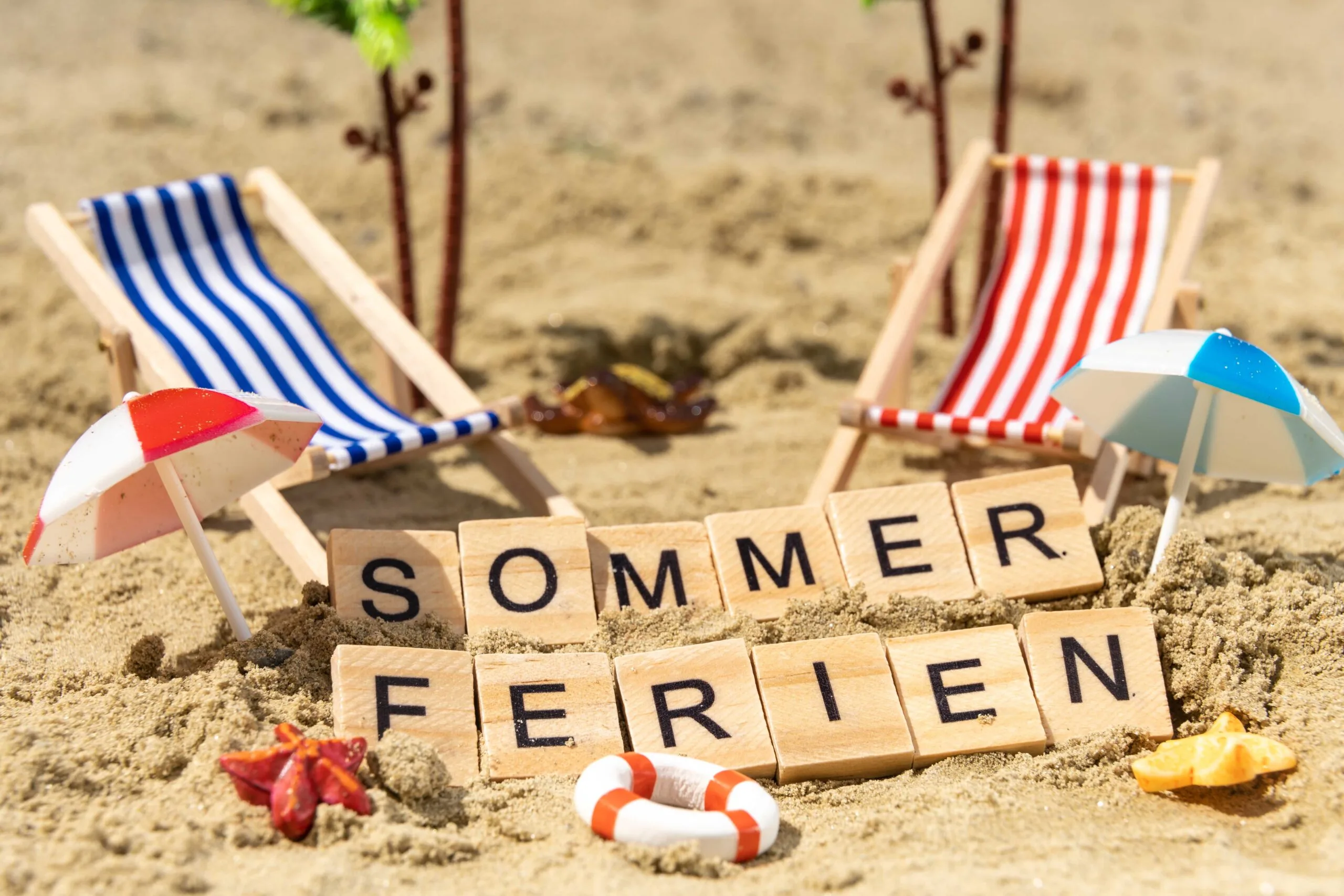 Sommerferien Sommerferien im sand